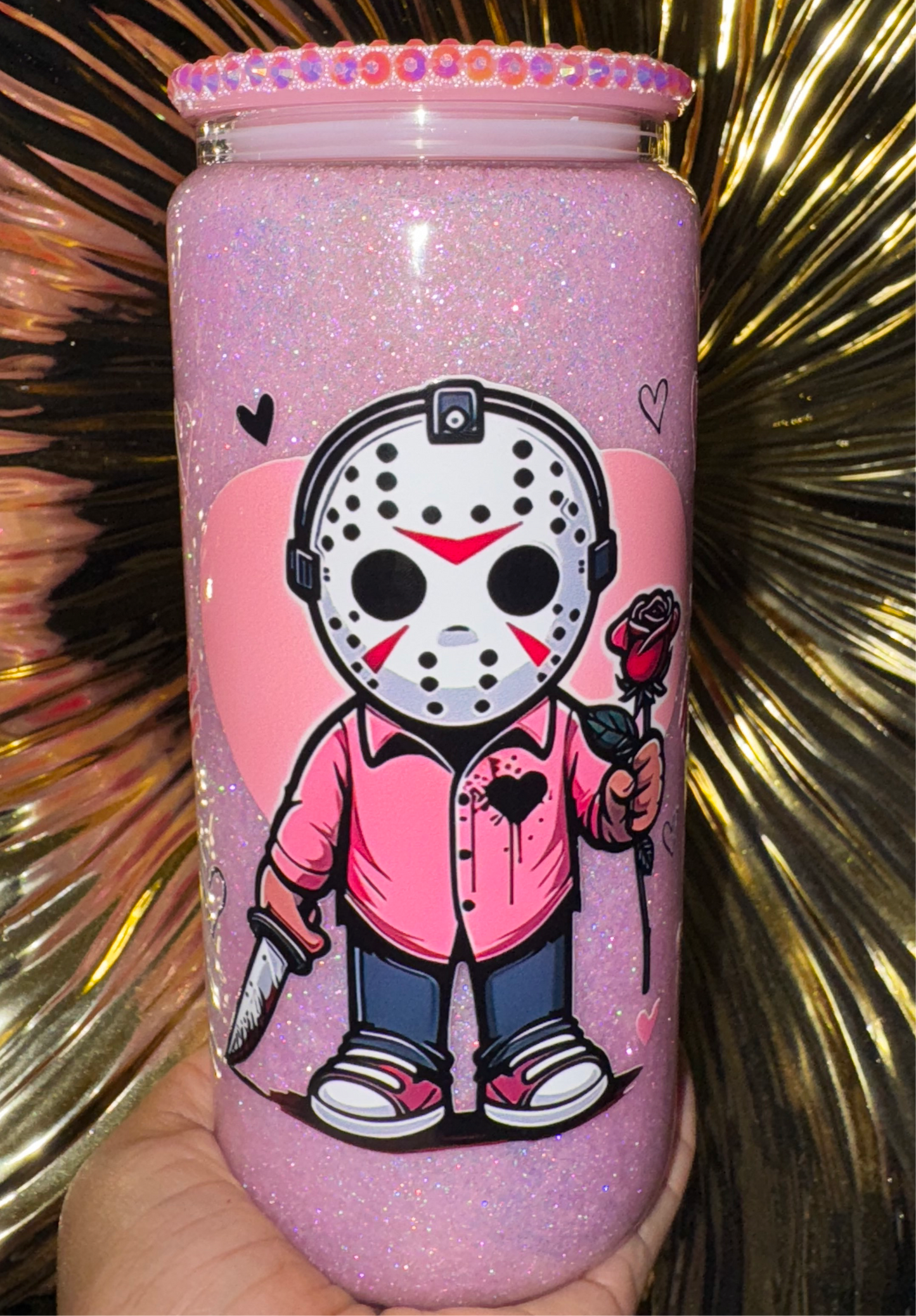 Fine glitter Halloween cup